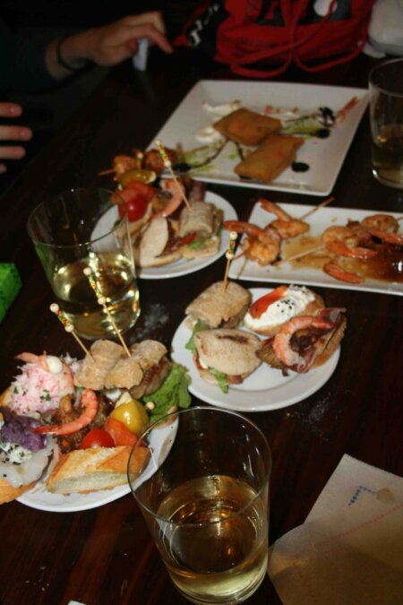 Pintxos y sidra
