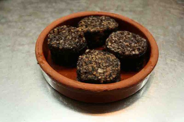 Cazuela de morcilla de Burgos