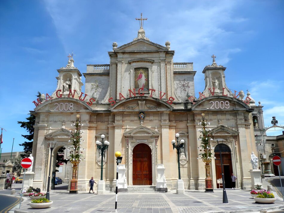 Church and grotto of St. Paul in Rabat