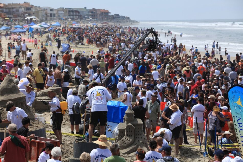 Esculturas de arena en Imperial Beach