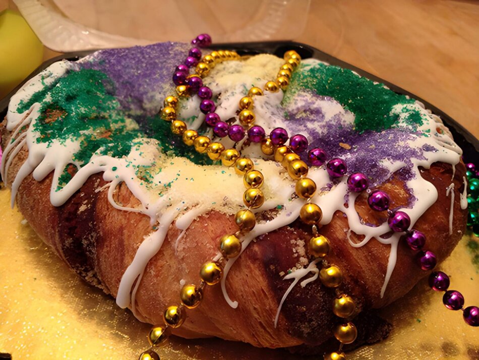 El King Cake del Mardi Gras de Nueva Orleans