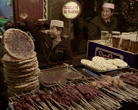 mercado musulmán de xian