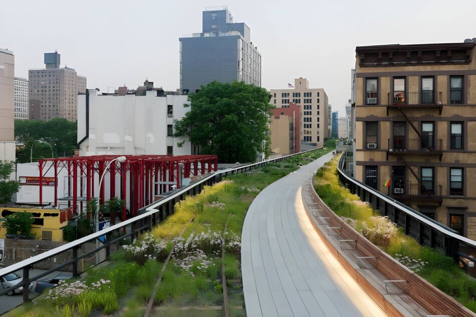 High Line, parque en las líneas férreas de Nueva York
