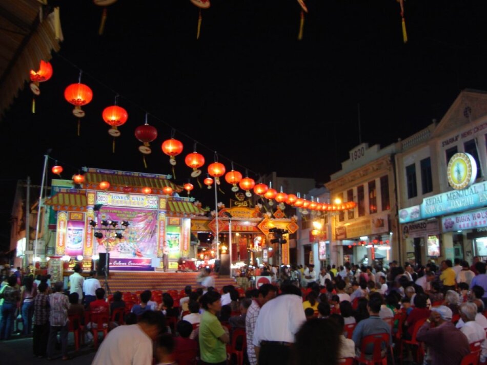 La calle Jonker Walk de Malaca