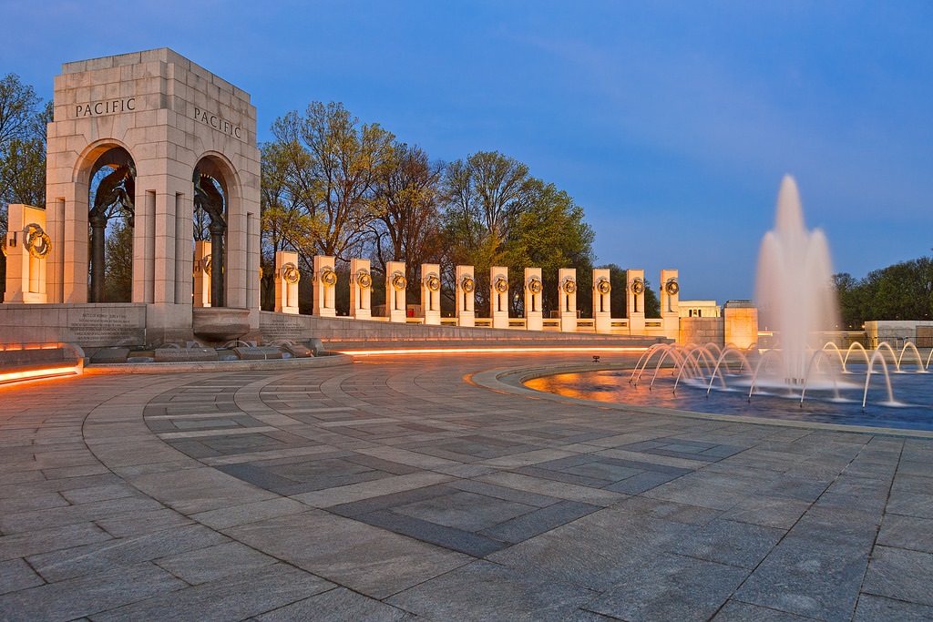 Memorial Nacional a la Segunda Guerra Mundial de Washington - Estados  Unidos - Ser Turista